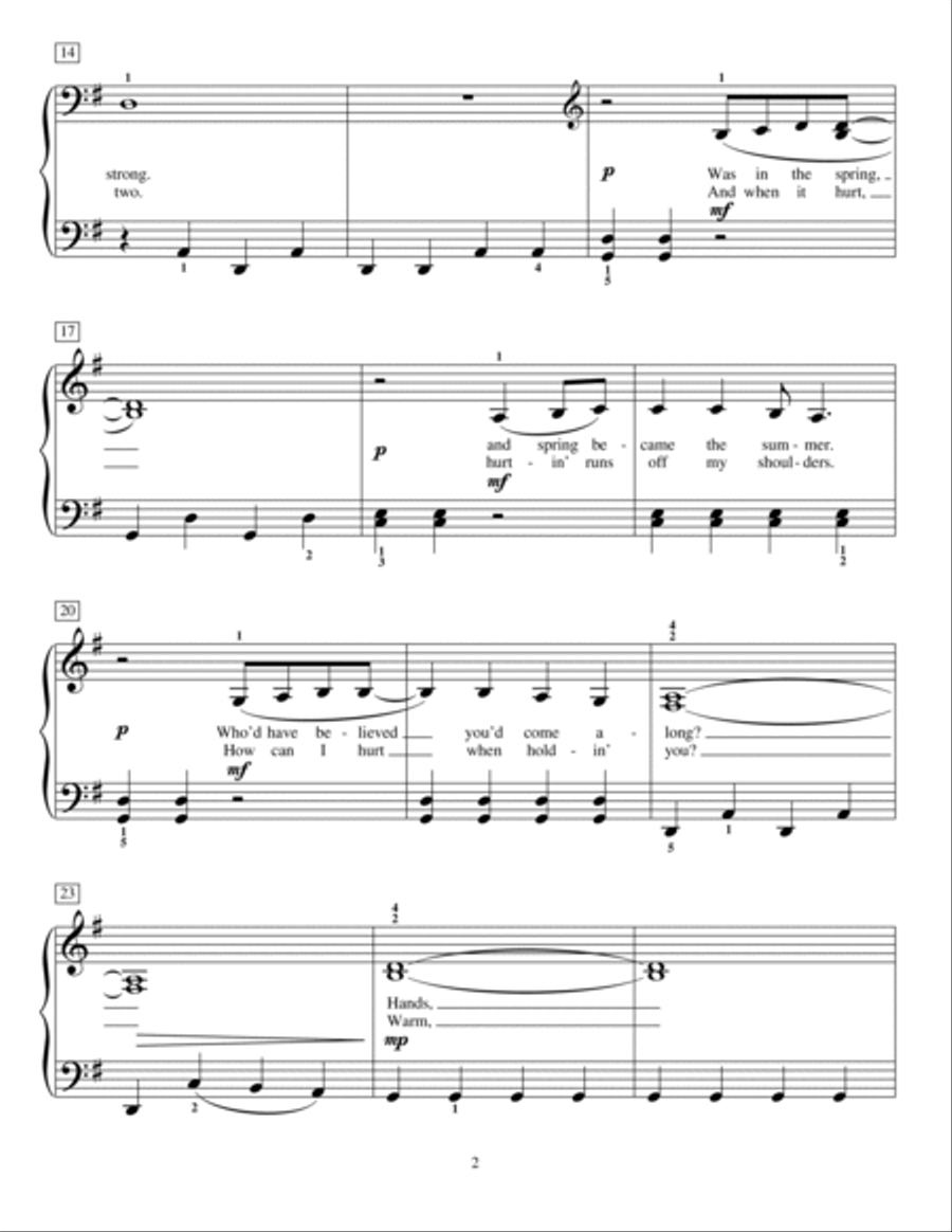 Sweet Caroline (arr. Fred Kern) Piano Method scores gallery preview page 2