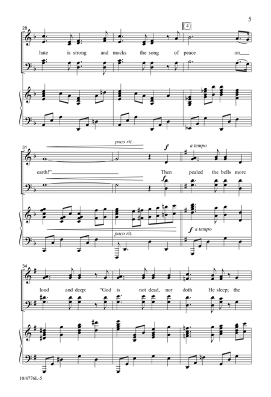I Heard the Bells I Heard the Bells 4-Part scores gallery preview page 5