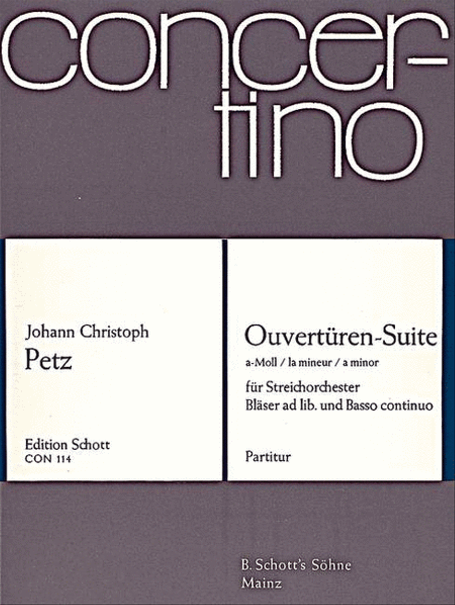 Overtures - Suite A Minor String Orchestra scores gallery preview page 1
