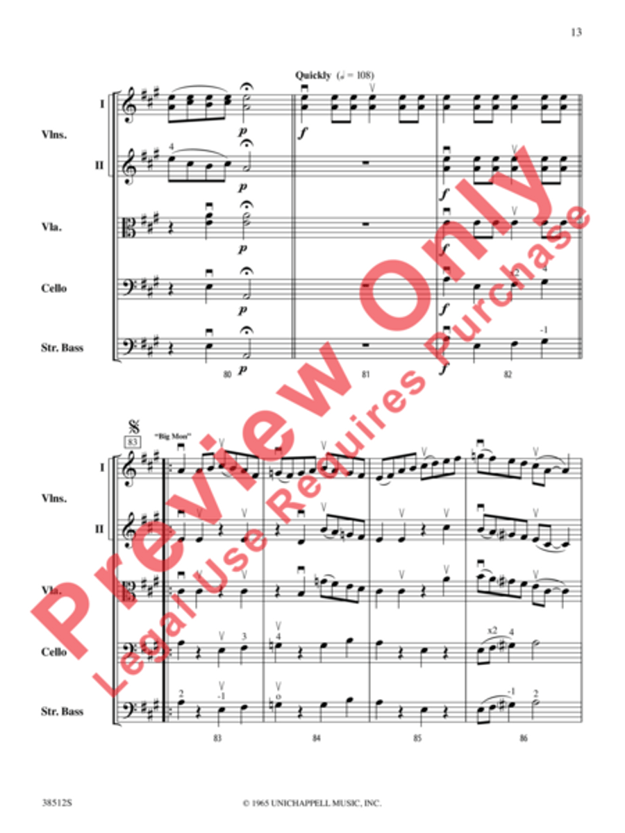 Bluegrass Fiddle Frenzy String Orchestra scores gallery preview page 14