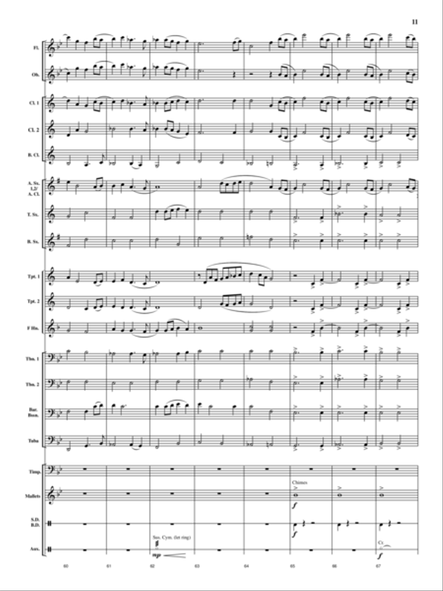 Cedar Creek Sketches Cedar Creek Sketches Concert Band scores gallery preview page 10