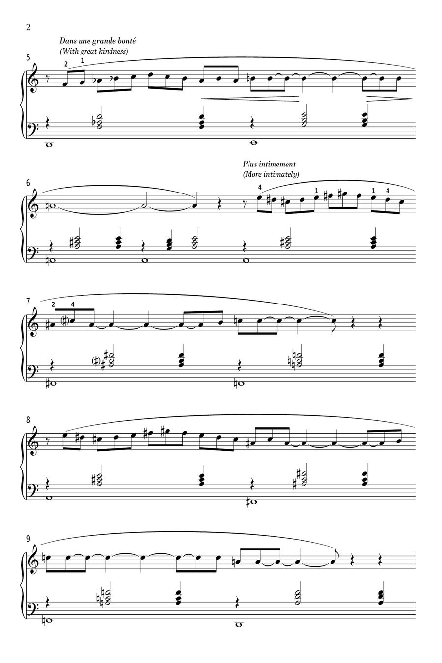 Gnossienne No. 2 Piano Solo scores gallery preview page 2
