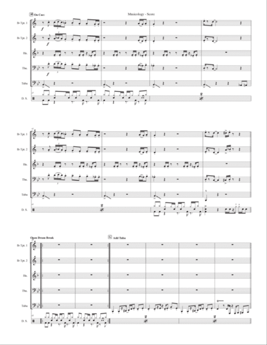 Musicology Brass Quintet scores gallery preview page 4