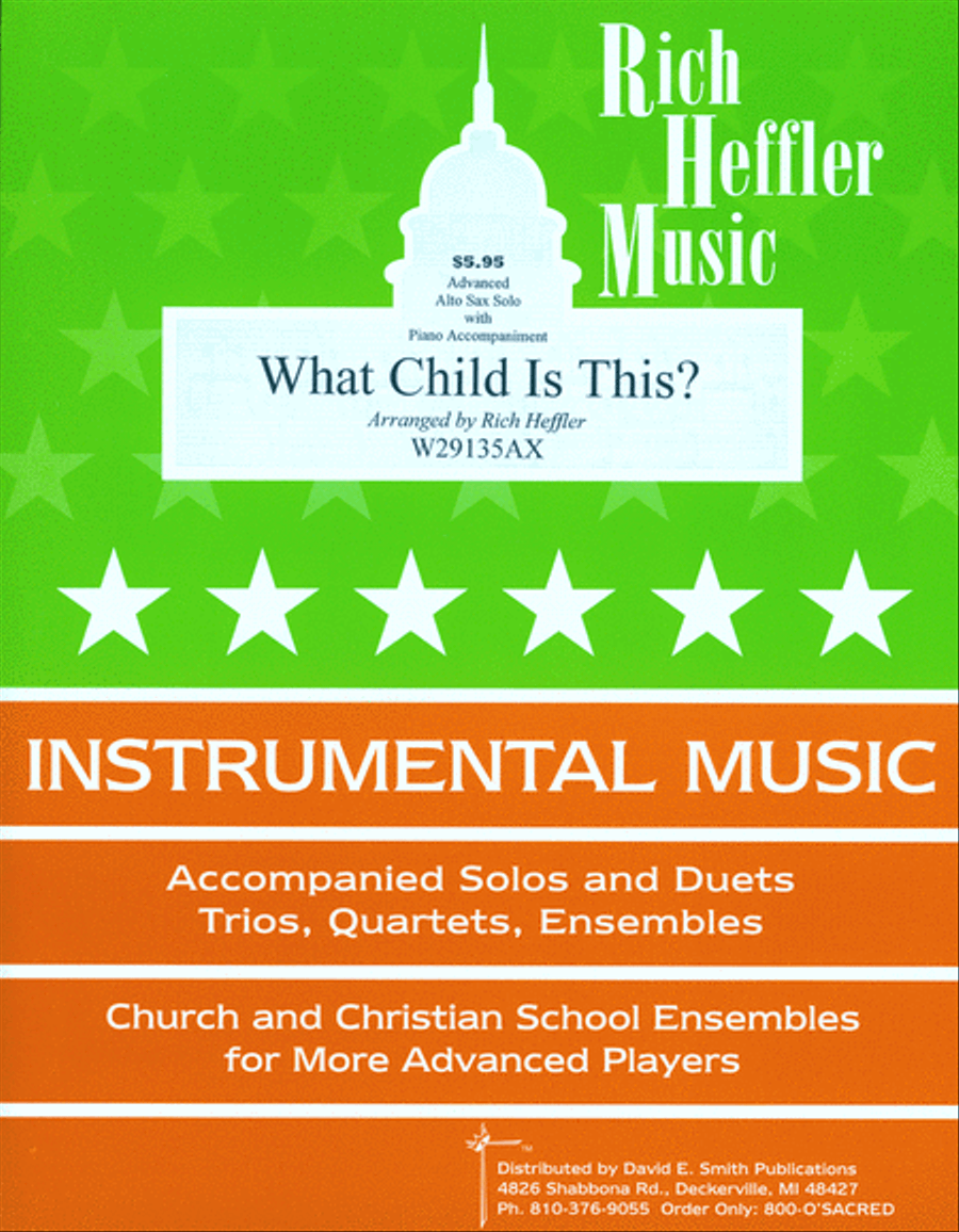What Child Is This? Alto Saxophone scores gallery preview page 1