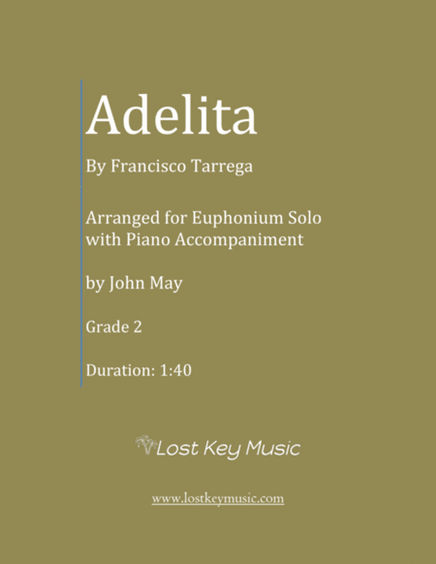 Adelita-Euphonium Solo with (Optional Piano Accompaniment) image number null