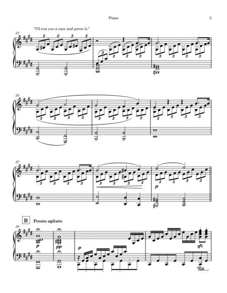 The Tortoise & the Hare for Solo Piano image number null