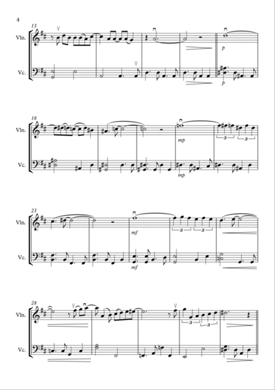 The Girl From Ipanema (garôta De Ipanema) String Duet scores gallery preview page 5