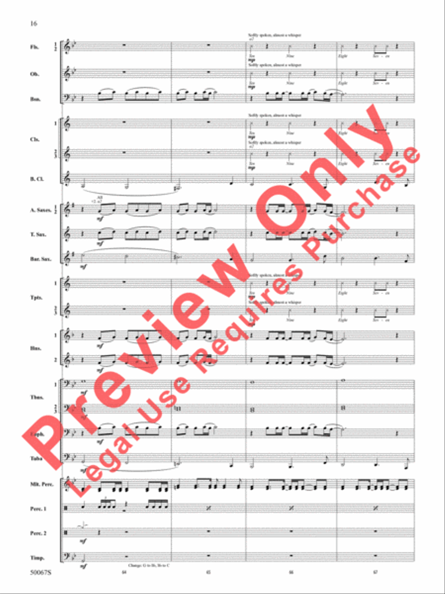 David Bowie -- The Hits David Bowie -- The Hits Concert Band scores gallery preview page 17