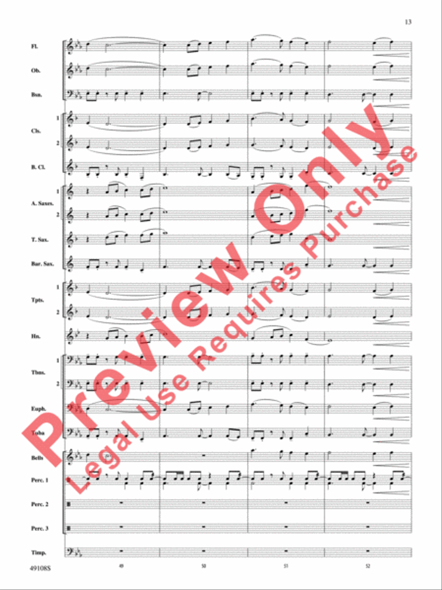 Tango for Two Left Feet Tango for Two Left Feet Concert Band scores gallery preview page 14
