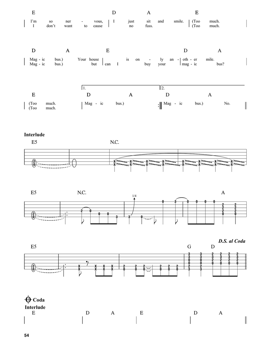 The Magic Bus Acoustic Guitar scores gallery preview page 2