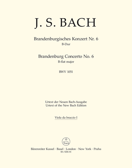 Brandenburg Concerto, No. 6 B flat major, BWV 1051