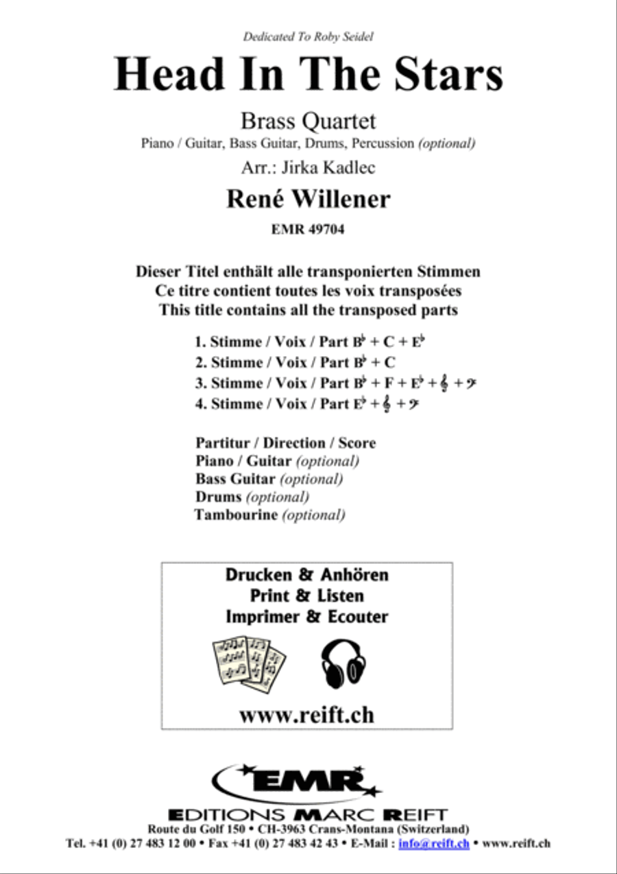 Head In The Stars Brass Quartet scores gallery preview page 2