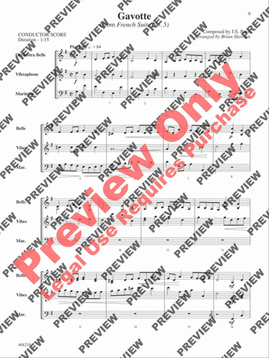 Classic Mallet Trios -- Bach Small Ensemble scores gallery preview page 22