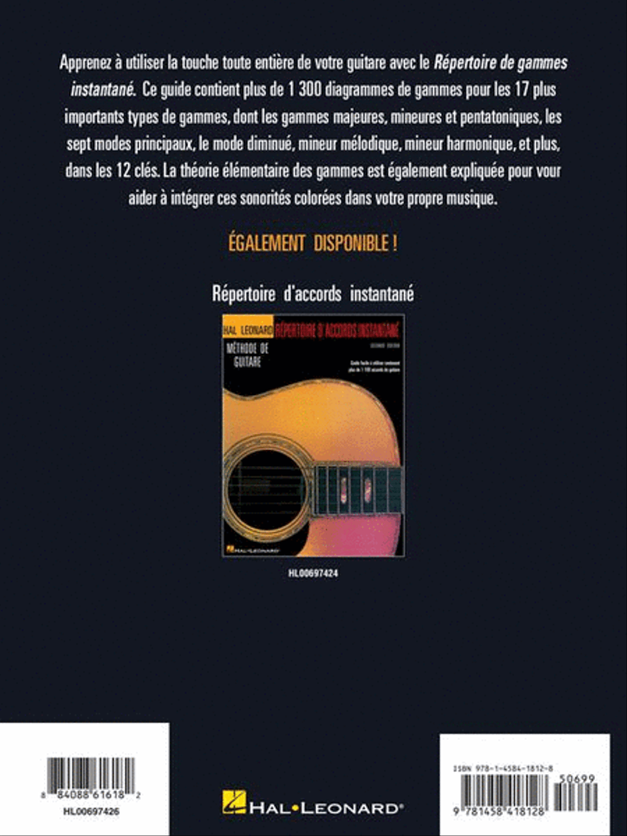 Répertoire D'Gammes Instantané Guitar scores gallery preview page 9