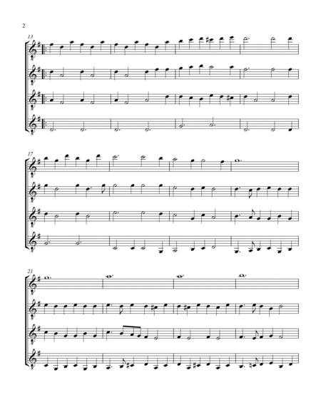 Courante (Guitar Quartet) - Score and Parts image number null