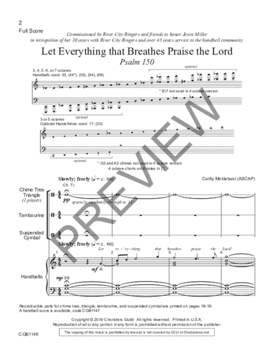 Let Everything that Breathes Praise the Lord - Full Score image number null