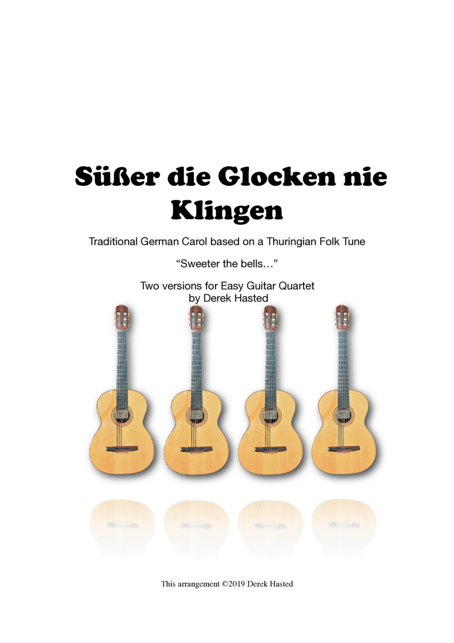 Suesser (Süßer) die Glocken nie Klingen - 4 guitars Guitar Ensemble scores gallery preview page 1