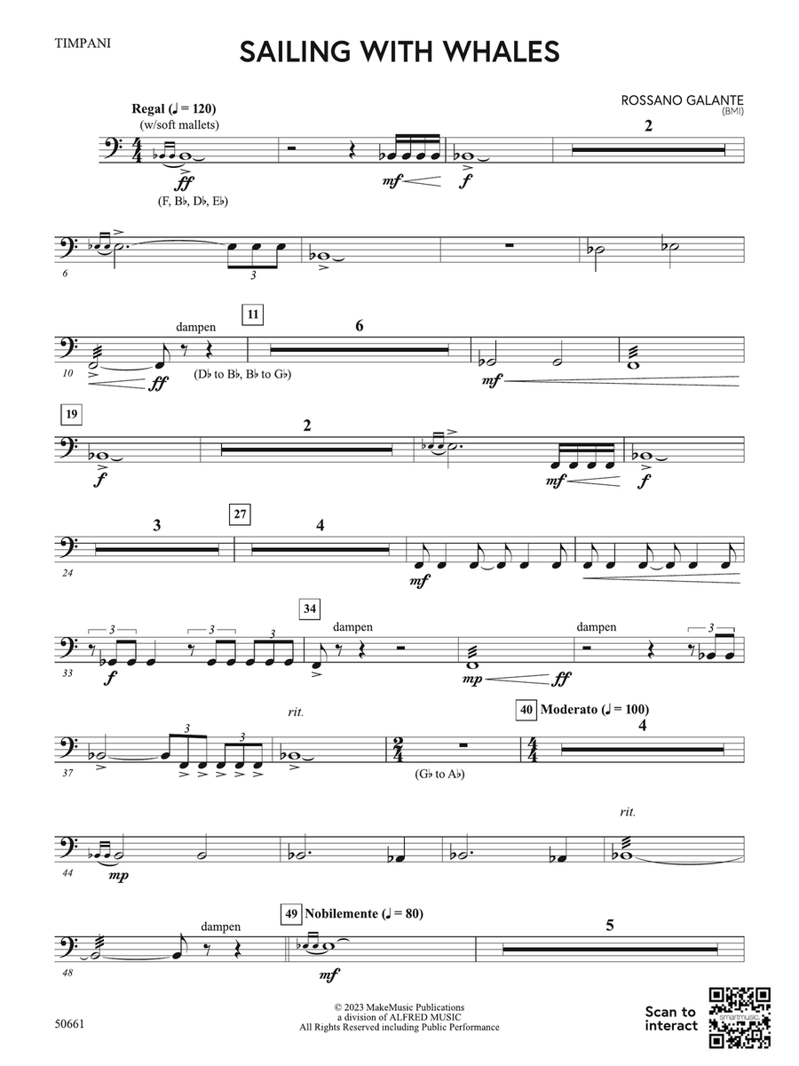 Sailing with Whales: Timpani