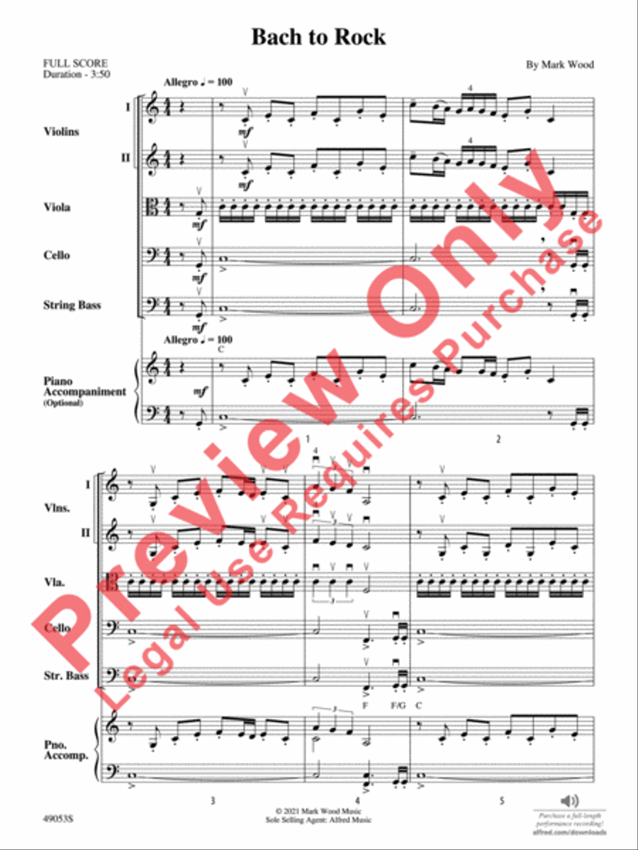 Bach to Rock String Orchestra scores gallery preview page 4
