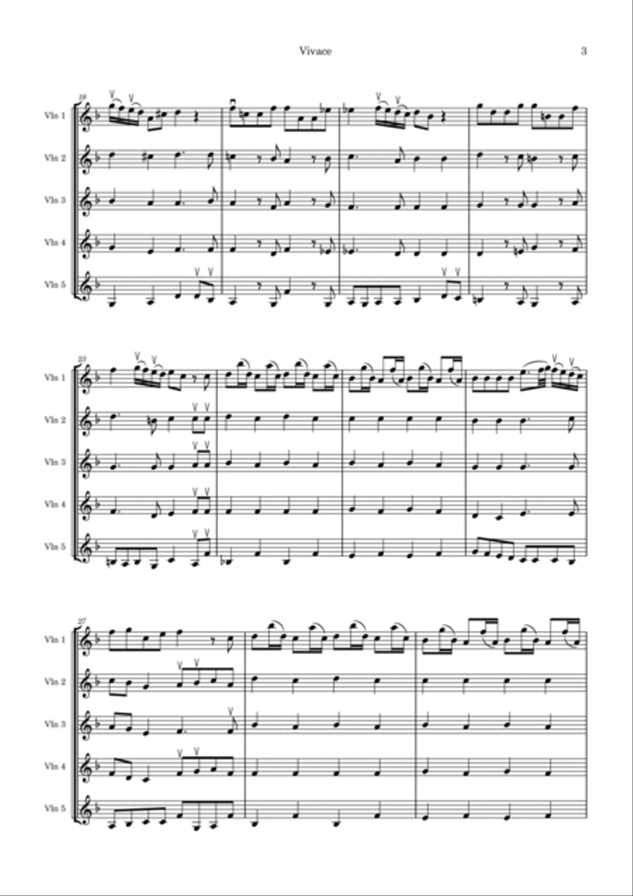 Sonatina No. 6 Sonatina No. 6 Small Ensemble scores gallery preview page 3