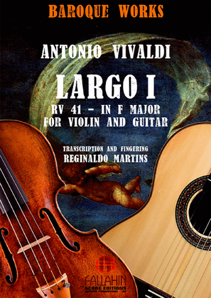 Book cover for LARGO I - SONATE II (IN F MAJOR - RV 41) - ANTONIO VIVALDI - FOR VIOLIN AND GUITAR