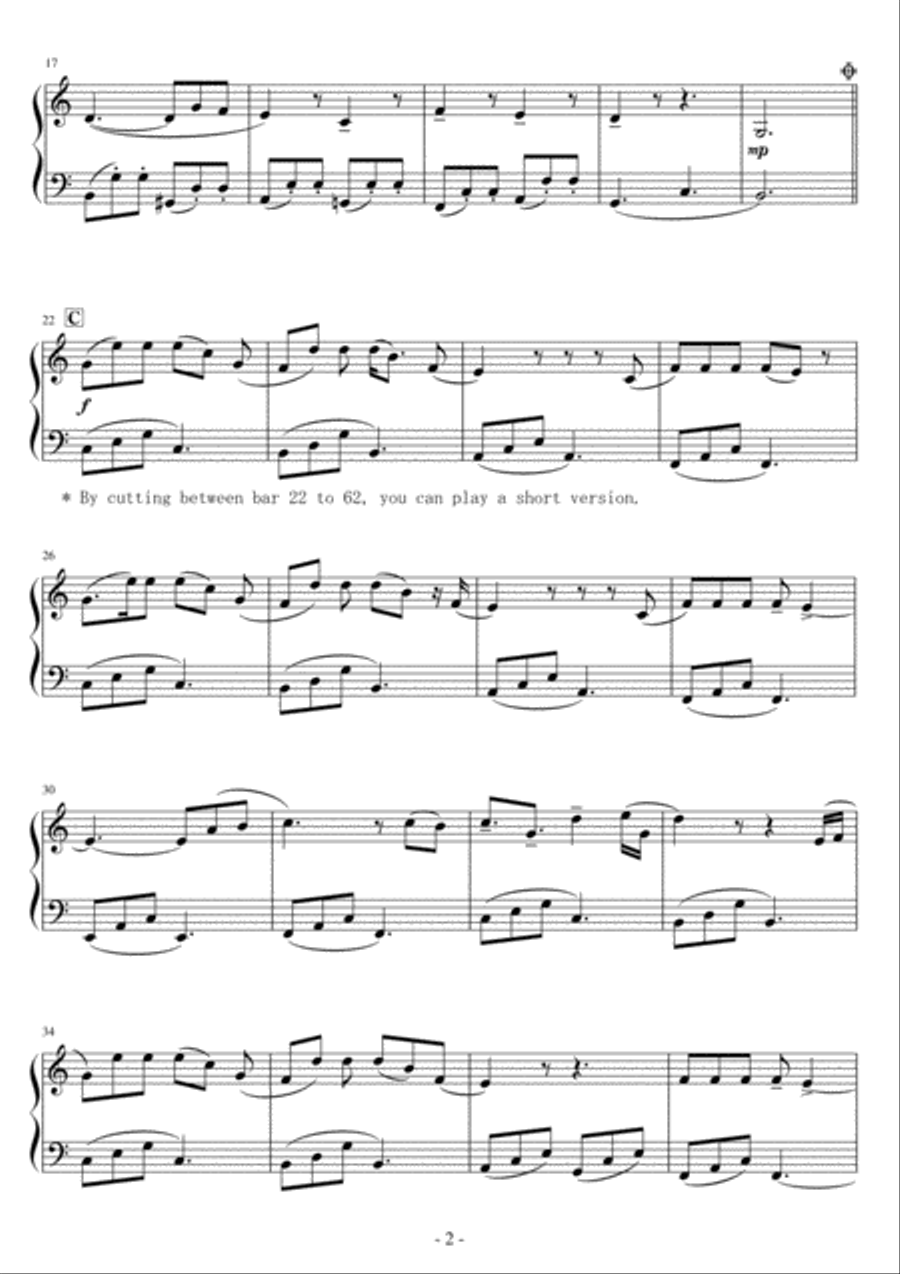 Tightrope Easy Piano scores gallery preview page 2
