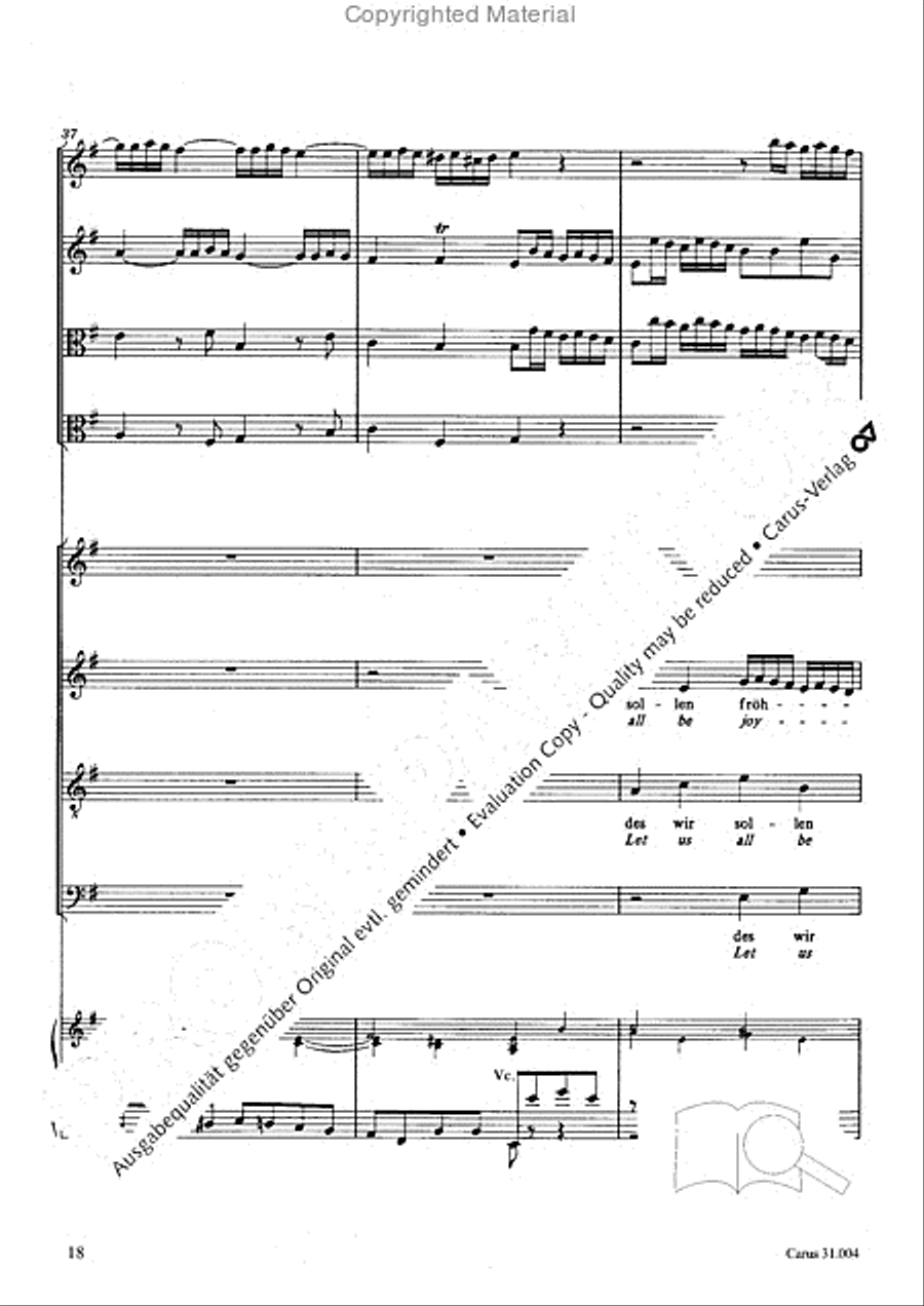 Christ lay in death's cold prison (Christ lag in Todesbanden) 4-Part scores gallery preview page 16