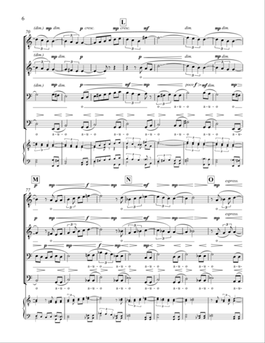 Vocalise TTBB scores gallery preview page 14