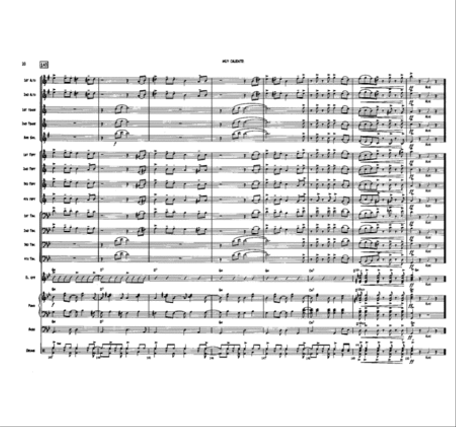 Muy Caliente! Jazz Ensemble scores gallery preview page 20