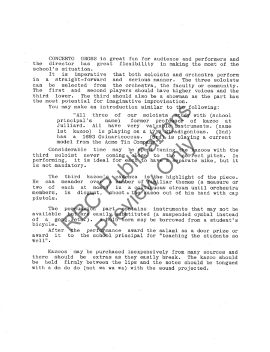 Concerto Gross Orchestra Full Orchestra scores gallery preview page 3
