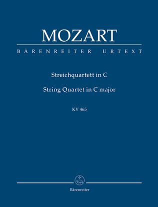 Book cover for String Quartet in C major K. 465 "Dissonance"