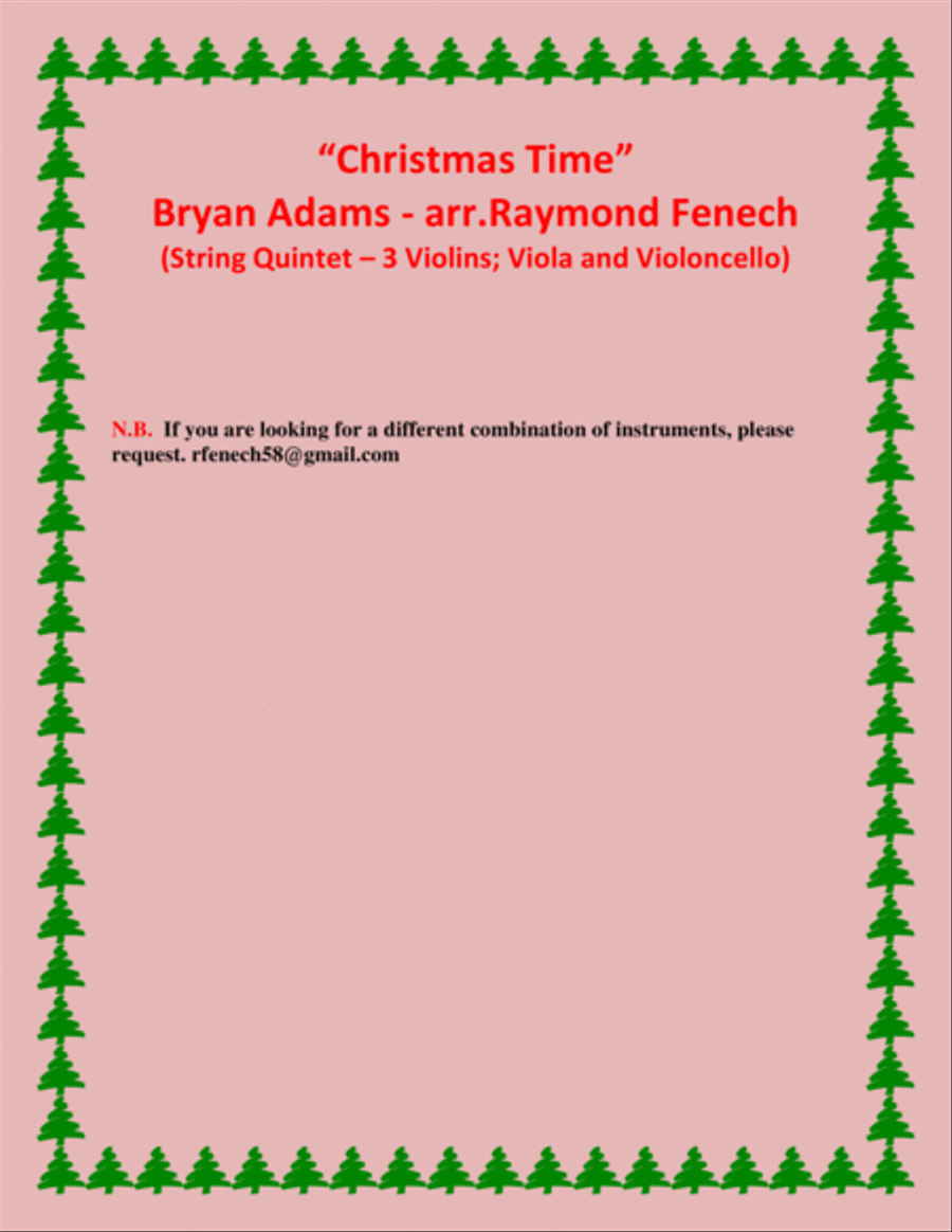Christmas Time String Quintet scores gallery preview page 3