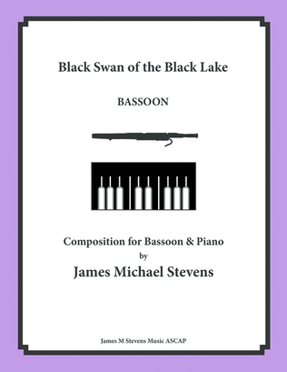 Book cover for Black Swan of the Black Lake - Solo Bassoon & Piano
