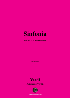 Book cover for Verdi-Sinfonia(Overture to Les vêpres siciliennes),for Orchestra