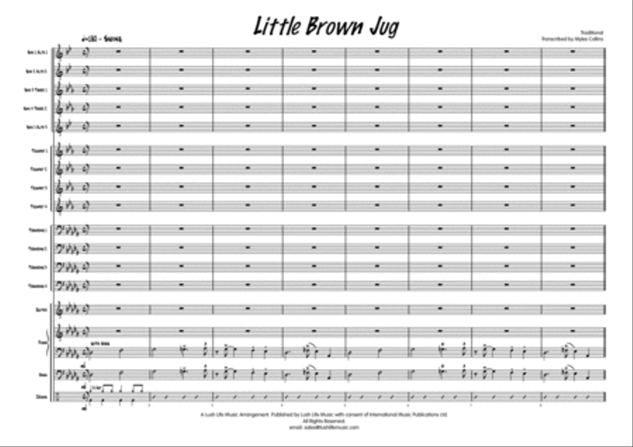 Little Brown Jug Big Band scores gallery preview page 2