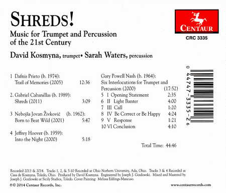 Shreds! Music for Trumpet & Percussion of the 21st Century