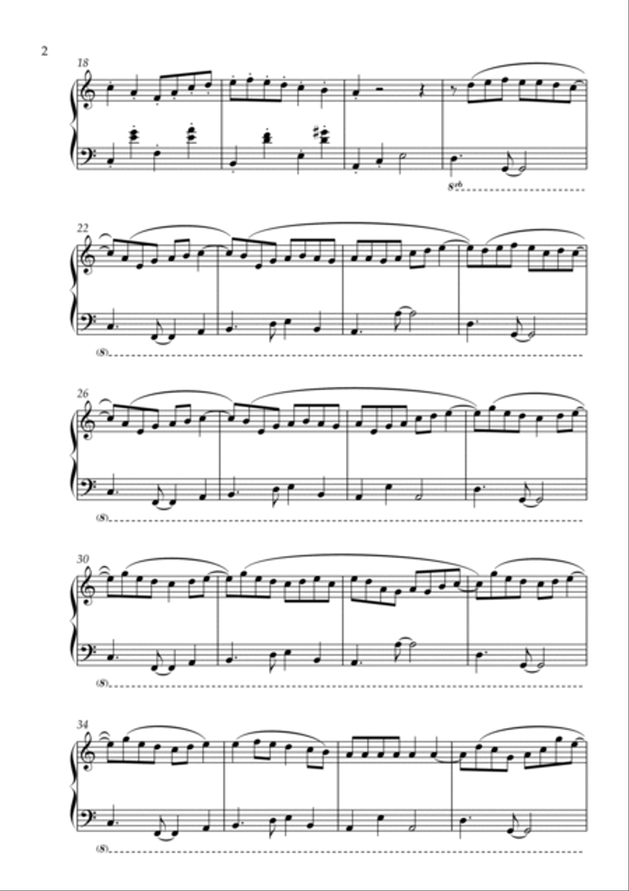 My Ordinary Life Piano Solo scores gallery preview page 2