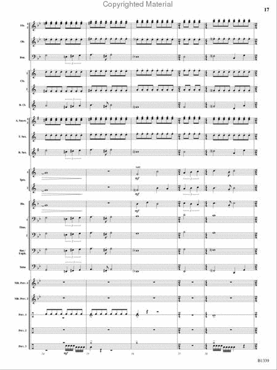 The Impossible Machine Concert Band scores gallery preview page 16