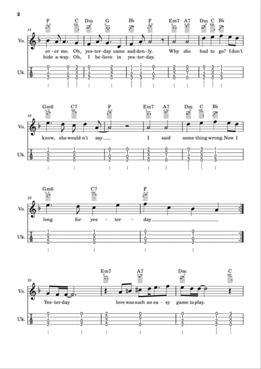 Yesterday Chamber Music scores gallery preview page 2