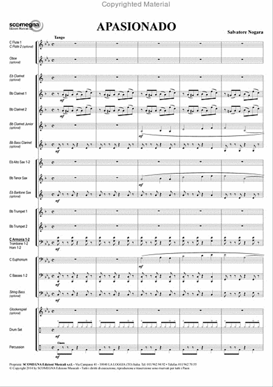 Apasionado Concert Band scores gallery preview page 3