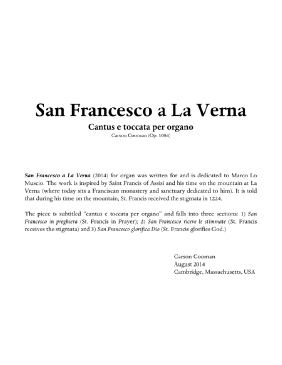 San Francesco a La Verna Organ Solo scores gallery preview page 2