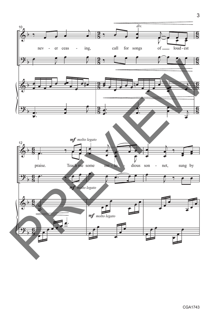 Come, Thou Fount (SAB) Come, Thou Fount (SAB) 3-Part scores gallery preview page 4