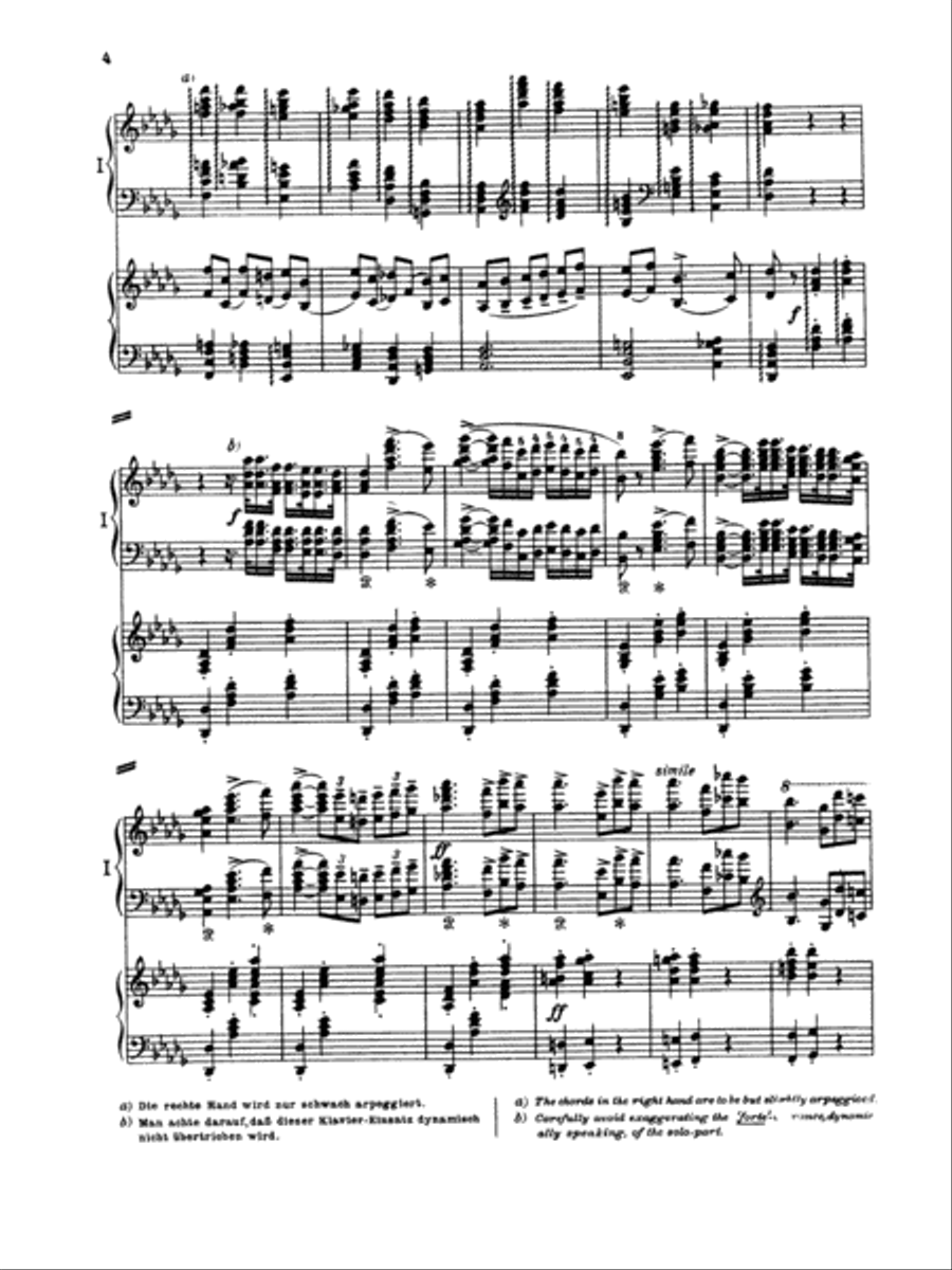 Tchaikovsky: Piano Concerto No. 1 in B flat Minor, Op. 23 Piano scores gallery preview page 2