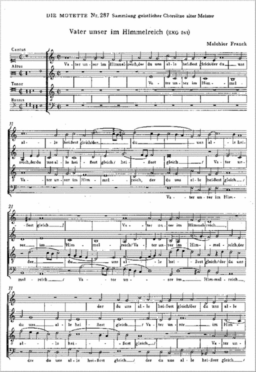 Vater unser im Himmelreich 4-Part scores gallery preview page 1