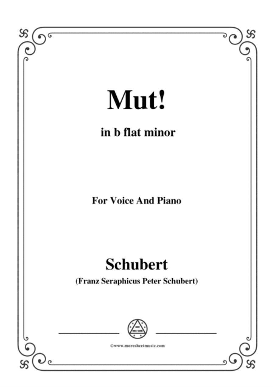 Schubert-Gute Nacht,from 'Winterreise',Op.89(D.911) No.1,in f minor,for Voice&Piano Voice scores gallery preview page 1