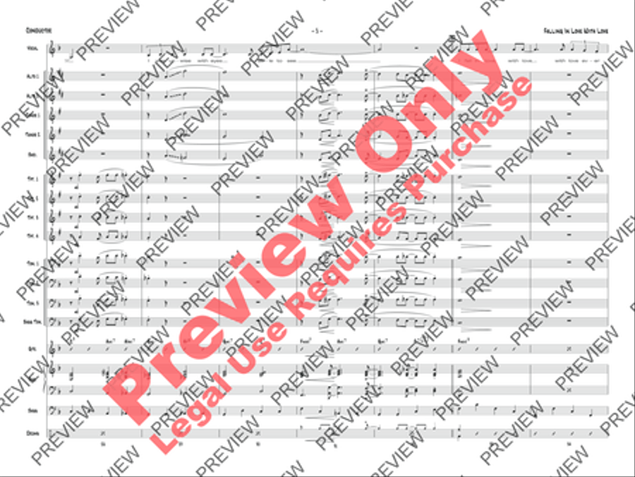 Falling in Love with Love Jazz Ensemble scores gallery preview page 36