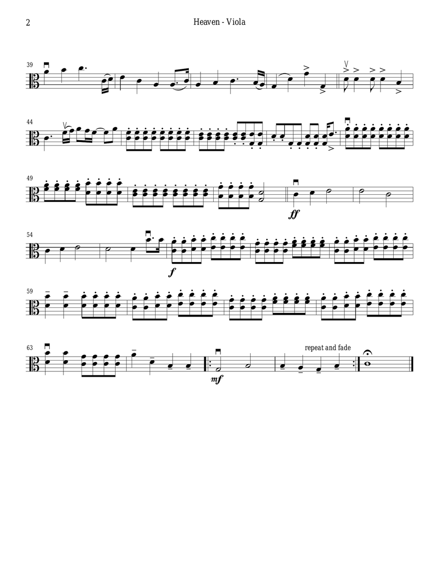 Heaven String Quartet scores gallery preview page 6