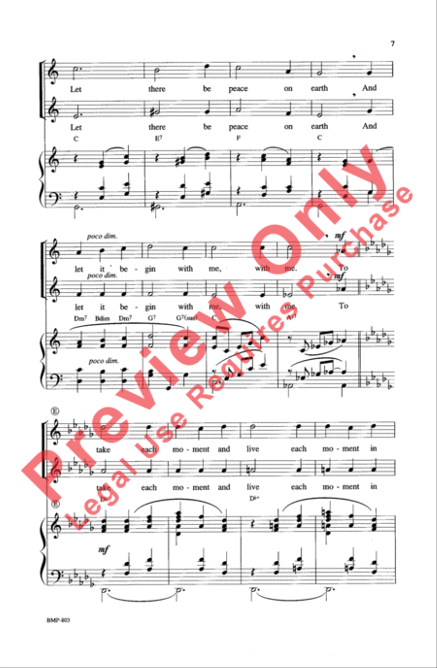 Let There Be Peace on Earth 2-Part scores gallery preview page 7