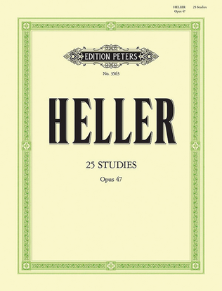 Book cover for 25 Studies Op. 47 for Piano