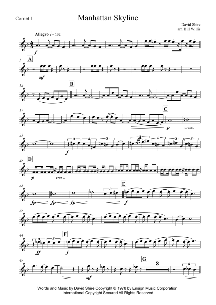 Manhattan Skyline School and Community scores gallery preview page 1